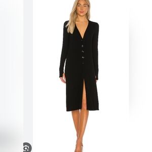 Michael Lauren Ribbed Maxi cardigan